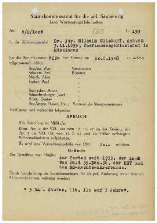 Gilsdorf, Wilhelm, Dr.