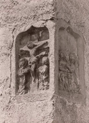 Der gekreuzigte Christus mit Maria und Johannes