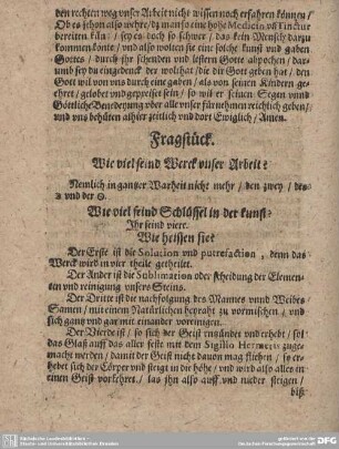 Fragstück.