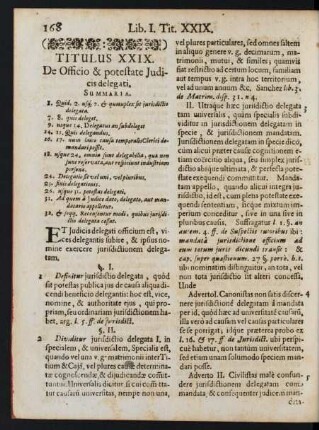 Titulus XXIX. De Officio & potestate Iudicis delegati.