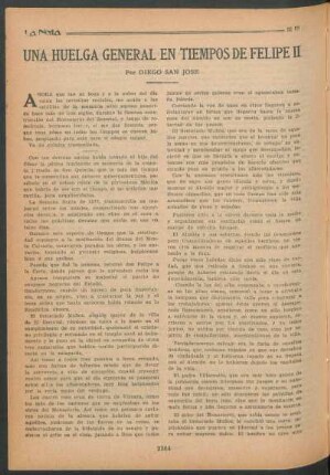 Una huelga general en tiempos de Felipe II