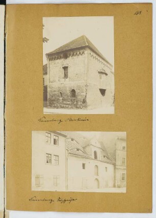 Domkurie, Naumburg/Saale. Wohnhaus, Naumburg/Saale: Ansichten (aus: Skizzen- und Fotoalbum 20)