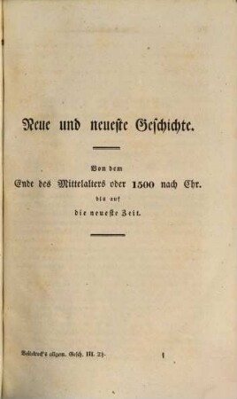 Lehrbuch der allgemeinen Geschichte für Gymnasien und höhere Lehr-Institute, 3