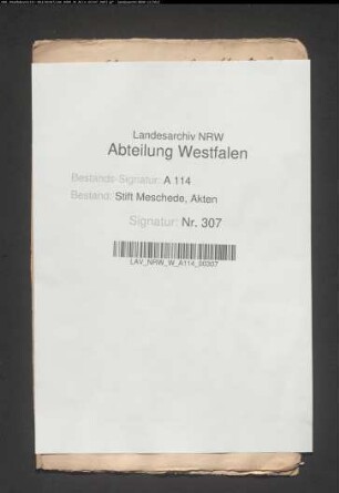 Inventar der Reliquien, Leuchter, Monstranzen, Kelche und der Paramente der Stiftskirche
