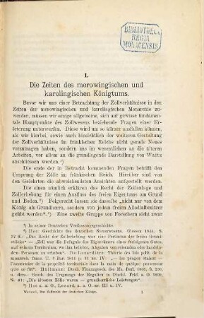 Das Zollrecht der deutschen Könige : von den ältesten Zeiten bis zur goldenen Bulle