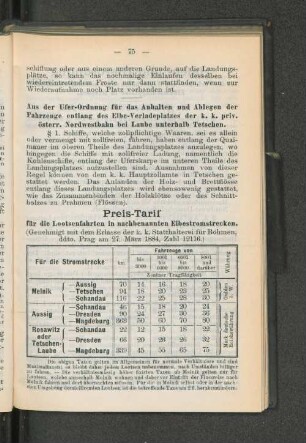 Preis-Tarif