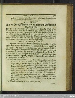 Artic. CLXXXV. Wie der Gerichtschreiber des Angeklagten Bekänntniß aufzeichnen soll
