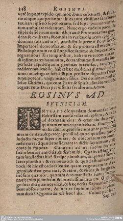 ROSINUS AD EUTHICIAM.
