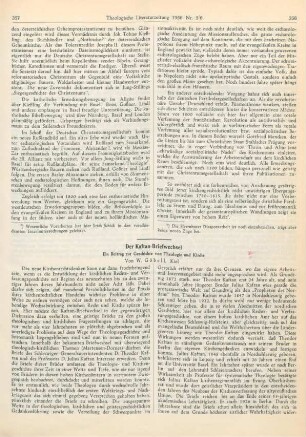 357-360 Der Kaftan-Briefwechsel