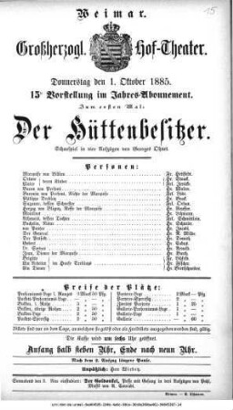 Der Hüttenbesitzer