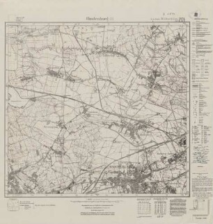 5678 (alte Nr.: 3308) Hindenburg, Meßtischblatt (4cm - Karte)