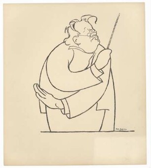 Tuschezeichnung Max Reger