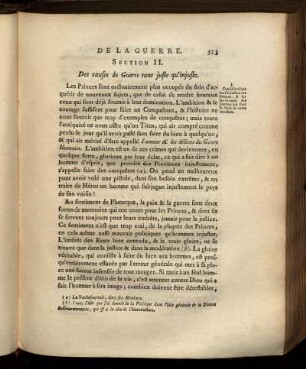 Section II. Des causes de guerre, tant justes qu'injustes