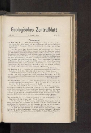1. Januar 1919. No. 11.