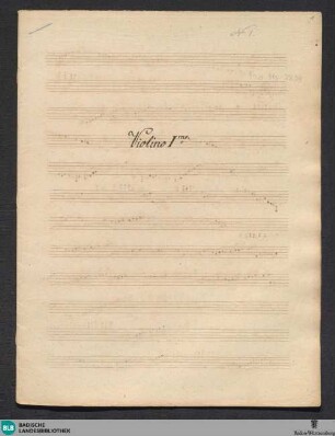 Sonatas. Arr - Don Mus.Ms. 2809 : vl (2), vla (2), vlc; c; KinB 13
