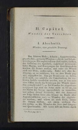 I. Abschnitt. Wunden, ohne gänzliche Trennung.