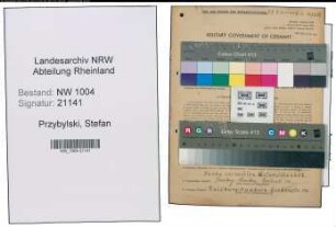 Entnazifizierung Stefan Przybylski , geb. 11.09.1919 (Matrose)