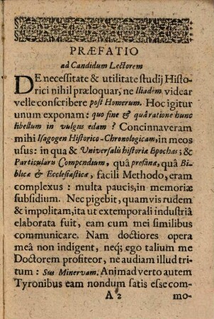 Tyrocinium Historico-Chronologicum Sivè In Historiam Sacram & Profanam Universalem Brevis Manuductio