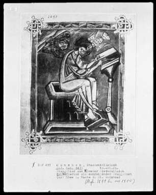 Evangeliar aus Kloster Niederaltaich — Evangelist Markus, Folio 66verso