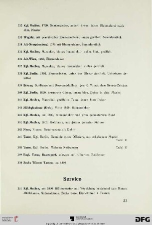 Service (Nr. 351-359)