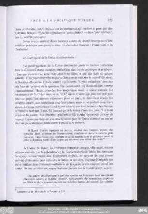 a) L'Antiquité de la Grèce contemporaine :