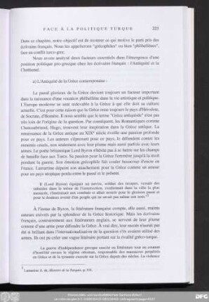 a) L'Antiquité de la Grèce contemporaine :