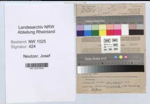 Entnazifizierung Josef Neutzer , geb. 17.06.1902 (Kraftfahrer)