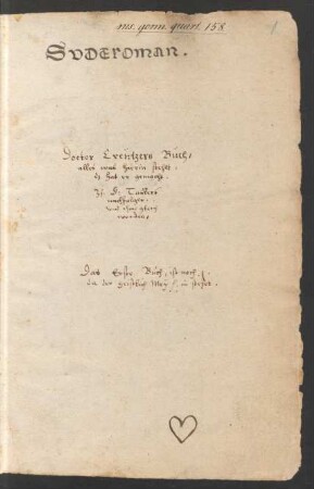 Traktate, Predigten und Sendbriefe : Ms. germ. qu. 158