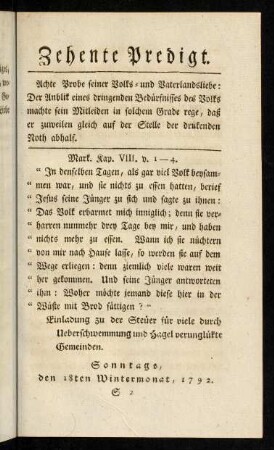 275-294, Zehente Predigt.