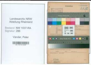 Entnazifizierung Peter Vander , geb. 25.09.1895 (Gemeindeinspektor)