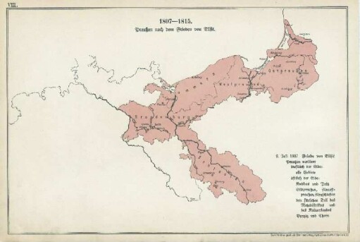 VIII. 1807 - 1815. Preußen nach dem Frieden von Tilsit