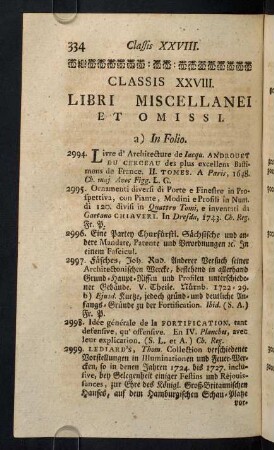 334-355, Classis XXVIII. Libri Miscellanei et Omissi