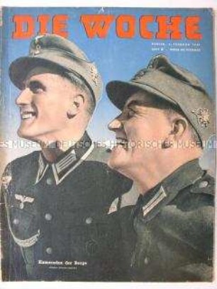 Illustrierte "Die Woche" mit mehreren Beiträgen über den Hauptkriegsgegner England