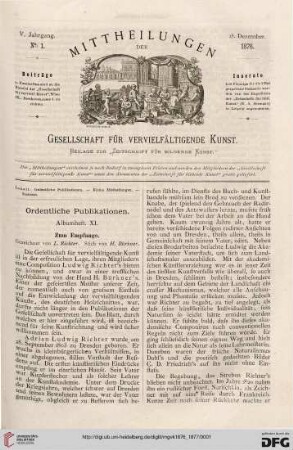 Heft 1 (15. Dezember 1876)
