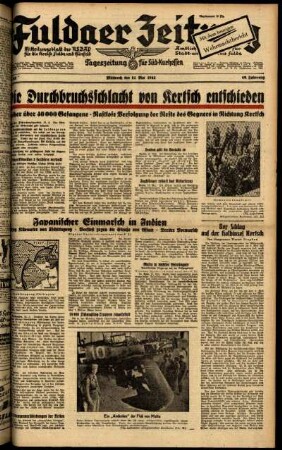 Ausgabe vom Mittwoch, den 13. Mai 1942.