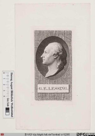 Bildnis Gotthold Ephraim Lessing