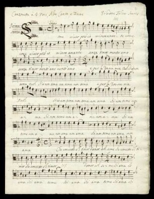 (Alto, Canto e Tenore) O s´io potessi amar