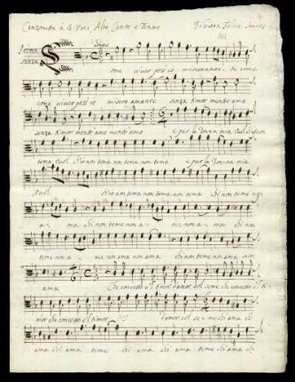 (Alto, Canto e Tenore) O s´io potessi amar