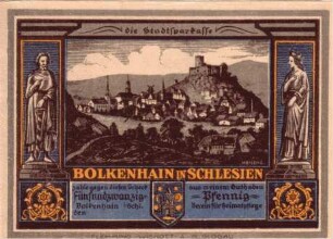 Notgeld der Stadt Bolkenhain in Schlesien