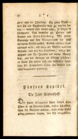 Fünftes Kapitel. Die Jesus-Brüderschaft.