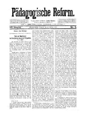 Ziele und Handhabung des Gesangunterrichtes in der Volksschule : (Schluß folgt)