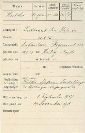 Walker, Wilhelm