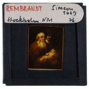 Rembrandt, Simeon im Tempel