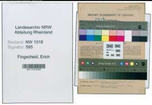 Entnazifizierung Erich Fingscheid , geb. 19.10.1896 (Holzfaeller)