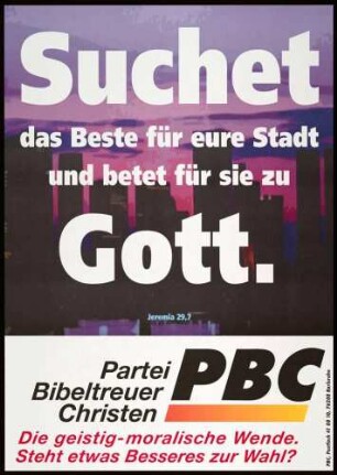 PBC, Europawahl 1999