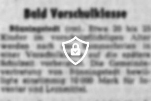 Bald Vorschulklasse