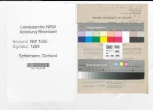 Entnazifizierung Gerhard Schiemann , geb. 08.04.1914 (Steiger)