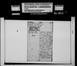 Erlassung der seit Anfang der französischen Revolution in württembergischen Spitälern verstorbenen französischen Soldaten