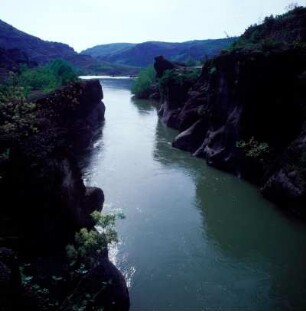 Venetikos-Flusstal vor Grevena, Sandsteinklamm