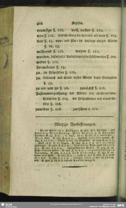 Nöthige Verbesserungen